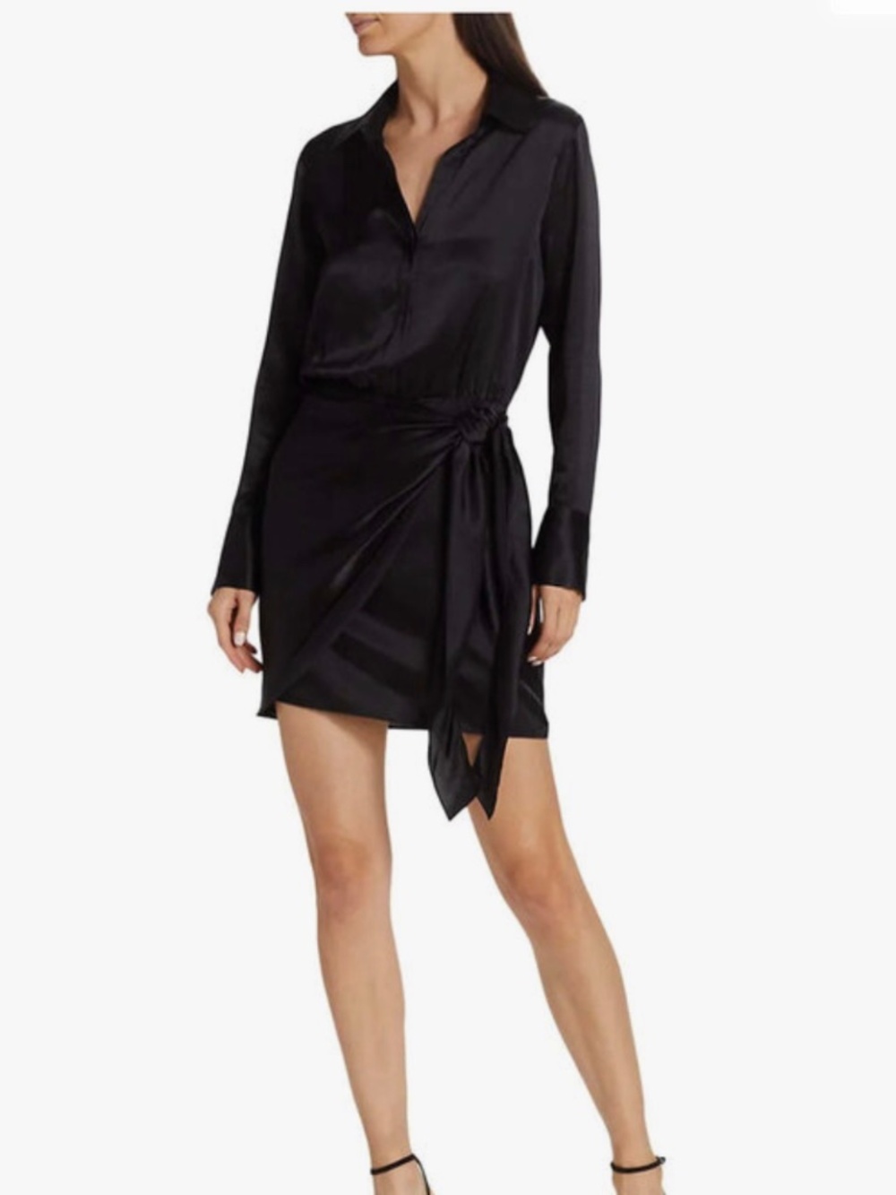 Stunning L'Agence Silk Black Dress